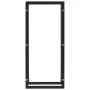 Leñero de acero negro 44x20x100 cm de , Bolsas y soportes de leña - Ref: Foro24-284700, Precio: 44,62 €, Descuento: %
