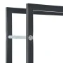 Leñero de acero negro 44x20x100 cm de , Bolsas y soportes de leña - Ref: Foro24-284700, Precio: 44,62 €, Descuento: %