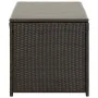 Caja de almacenaje jardín ratán sintético marrón 100x50x50 cm von , Aufbewahrungsboxen für den Außenbereich - Ref: Foro24-464...