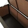 Caja de almacenaje jardín ratán sintético marrón 100x50x50 cm von , Aufbewahrungsboxen für den Außenbereich - Ref: Foro24-464...