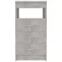 Cajonera de madera contrachapada gris hormigón 40x50x76 cm by , Lockers and storage cabinets - Ref: Foro24-801809, Price: 66,...