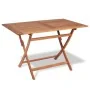 Conjunto de comedor de jardín 5 piezas madera maciza de teca de , Conjuntos de jardín - Ref: Foro24-44683, Precio: 480,75 €, ...