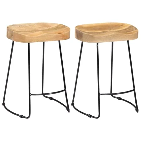 Taburetes de cocina gavin 2 unidades madera maciza de mango von , Küchenhocker - Ref: Foro24-247836, Preis: 128,33 €, Rabatt: %