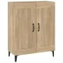Aparador de madera contrachapada color roble 69,5x34x90 cm by , Sideboards - Ref: Foro24-812144, Price: 95,83 €, Discount: %