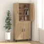 Aparador de madera contrachapada color roble 69,5x34x90 cm by , Sideboards - Ref: Foro24-812144, Price: 95,83 €, Discount: %