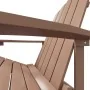 Silla de jardín Adirondack con reposapiés HDPE marrón von , Gartenstühle - Ref: Foro24-318647, Preis: 178,87 €, Rabatt: %