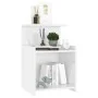 Mesitas de noche 2 uds contrachapada blanco brillo 40x35x60 cm de , Mesitas de noche - Ref: Foro24-806188, Precio: 55,89 €, D...