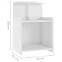 Mesitas de noche 2 uds contrachapada blanco brillo 40x35x60 cm de , Mesitas de noche - Ref: Foro24-806188, Precio: 55,89 €, D...