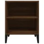 Mesitas de noche 2 uds patas de metal marrón roble 40x30x50 cm von , Nachttische - Ref: Foro24-813109, Preis: 54,47 €, Rabatt: %