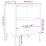 Mesitas de noche 2 uds patas de metal marrón roble 40x30x50 cm von , Nachttische - Ref: Foro24-813109, Preis: 54,47 €, Rabatt: %