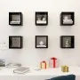 Estantes cubo de pared 6 unidades negro brillo 22x15x22 cm von , Regale und Regale - Ref: Foro24-807075, Preis: 40,09 €, Raba...