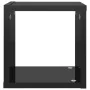 Estantes cubo de pared 6 unidades negro brillo 22x15x22 cm von , Regale und Regale - Ref: Foro24-807075, Preis: 40,09 €, Raba...
