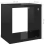 Estantes cubo de pared 6 unidades negro brillo 22x15x22 cm von , Regale und Regale - Ref: Foro24-807075, Preis: 40,09 €, Raba...