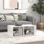 Mesa de centro madera contrachapada blanco brillo 100x50x36 cm by , Coffee table - Ref: Foro24-816522, Price: 46,95 €, Discou...