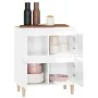 Aparador de madera contrachapada blanco brillante 60x35x70 cm de , Aparadores - Ref: Foro24-821158, Precio: 69,84 €, Descuent...
