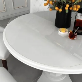 Protector de mesa PVC transparente Ø 70 cm 2 mm by , Table accessories - Ref: Foro24-288245, Price: 28,54 €, Discount: %