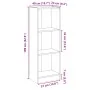 Estantería 3 niveles madera ingeniería roble Sonoma 40x24x109cm by , Bookcases and shelves - Ref: Foro24-800831, Price: 47,14...