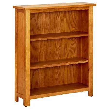 vidaX Estantería de 3 niveles de madera maciza de roble 70x22,5x82 cm de , Librerías y estanterías - Ref: Foro24-244468, Prec...