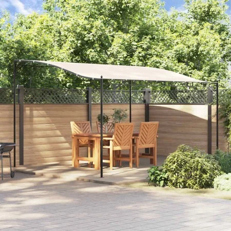 Toldo acero y tela color crema 4x3 m 180 g/m² by , Tents and gazebos - Ref: Foro24-362394, Price: 242,73 €, Discount: %