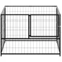 Perrera de acero negro 100x100x70 cm by , Dog kennels and fences - Ref: Foro24-150789, Price: 113,21 €, Discount: %