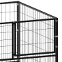 Perrera de acero negro 100x100x70 cm by , Dog kennels and fences - Ref: Foro24-150789, Price: 113,21 €, Discount: %