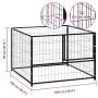 Perrera de acero negro 100x100x70 cm by , Dog kennels and fences - Ref: Foro24-150789, Price: 113,21 €, Discount: %