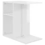 Mesa auxiliar madera contrachapada blanco brillante 50x30x50 cm by , Side tables - Ref: Foro24-803026, Price: 36,24 €, Discou...