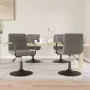 Sillas de comedor giratorias 4 unidades terciopelo gris claro de , Sillas de comedor - Ref: Foro24-3087919, Precio: 249,83 €,...
