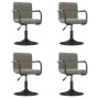 Sillas de comedor giratorias 4 unidades terciopelo gris claro de , Sillas de comedor - Ref: Foro24-3087919, Precio: 249,83 €,...