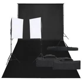 Kit de estudio fotográfico con set de luces y fondo by , Flashes and studio lighting - Ref: Foro24-3094750, Price: 182,04 €, ...