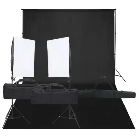 Kit de estudio fotográfico con set de luces y fondo by , Flashes and studio lighting - Ref: Foro24-3094744, Price: 180,81 €, ...