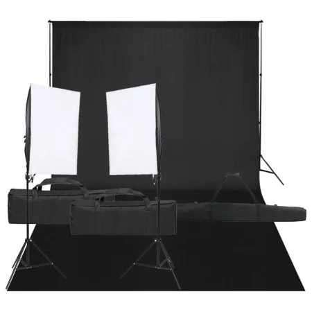 Kit de estudio fotográfico con set de luces y fondo by , Flashes and studio lighting - Ref: Foro24-3094744, Price: 180,81 €, ...
