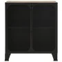 Armarios de almacenaje 2 uds metal y MDF marrón rústico by , Lockers and storage cabinets - Ref: Foro24-3095969, Price: 252,5...