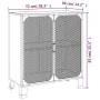 Armarios de almacenaje 2 uds metal y MDF marrón rústico by , Lockers and storage cabinets - Ref: Foro24-3095969, Price: 252,5...
