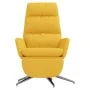 Sillón de relax con reposapiés tela amarillo mostaza by , Armchairs - Ref: Foro24-3097531, Price: 134,12 €, Discount: %