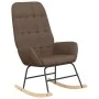 Sillón mecedora con taburete tela gris taupe von , Schaukelstühle - Ref: Foro24-3097713, Preis: 145,62 €, Rabatt: %