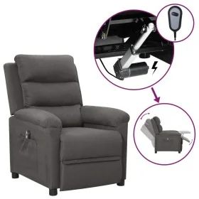 Sillón reclinable eléctrico de tela gris oscuro by , Armchairs - Ref: Foro24-3098964, Price: 257,08 €, Discount: %