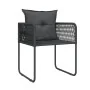 Juego de comedor de jardín 7 piezas negro by , Garden sets - Ref: Foro24-3099086, Price: 528,03 €, Discount: %
