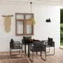 Juego de comedor para jardín 5 piezas negro de , Conjuntos de jardín - Ref: Foro24-3099078, Precio: 348,81 €, Descuento: %