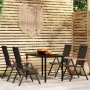 Juego de comedor para jardín 5 piezas negro von , Gartensets - Ref: Foro24-3099115, Preis: 381,26 €, Rabatt: %