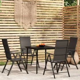 Juego de comedor para jardín 5 piezas negro von , Gartensets - Ref: Foro24-3099108, Preis: 360,25 €, Rabatt: %