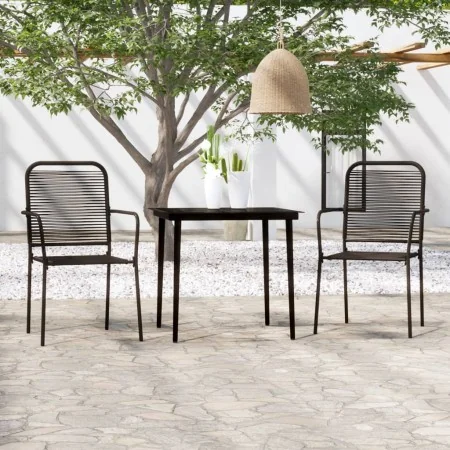 Juego de comedor de jardín 3 piezas negro de , Conjuntos de jardín - Ref: Foro24-3099143, Precio: 208,28 €, Descuento: %