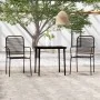 Juego de comedor de jardín 3 piezas negro de , Conjuntos de jardín - Ref: Foro24-3099143, Precio: 208,28 €, Descuento: %