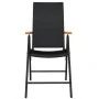Juego de comedor para jardín 7 piezas negro de , Conjuntos de jardín - Ref: Foro24-3099122, Precio: 510,70 €, Descuento: %