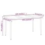 Juego de comedor para jardín 7 piezas negro de , Conjuntos de jardín - Ref: Foro24-3099122, Precio: 510,70 €, Descuento: %