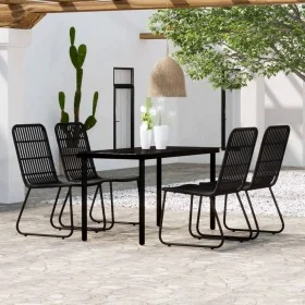 Juego de comedor de jardín 5 piezas negro von , Gartensets - Ref: Foro24-3099169, Preis: 537,76 €, Rabatt: %