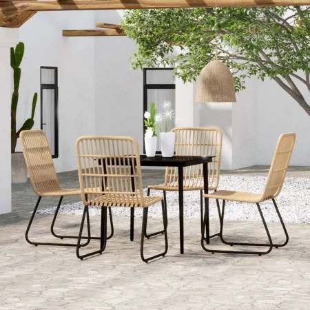 Juego de comedor para jardín 5 piezas color roble de , Conjuntos de jardín - Ref: Foro24-3099174, Precio: 555,67 €, Descuento: %