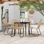 Juego de comedor para jardín 5 piezas color roble de , Conjuntos de jardín - Ref: Foro24-3099174, Precio: 555,67 €, Descuento: %