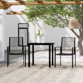 Juego de comedor de jardín 3 piezas negro by , Garden sets - Ref: Foro24-3099197, Price: 178,10 €, Discount: %