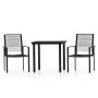 Juego de comedor de jardín 3 piezas negro by , Garden sets - Ref: Foro24-3099197, Price: 179,54 €, Discount: %